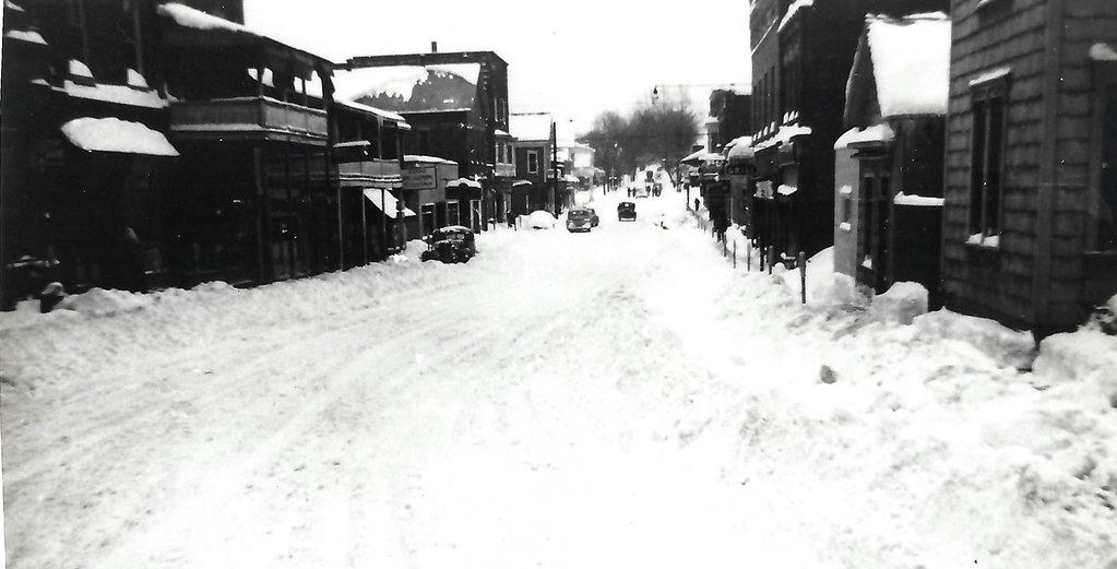 Blizzard of 1950. Looking south on S. 2nd Street. Byesville History
