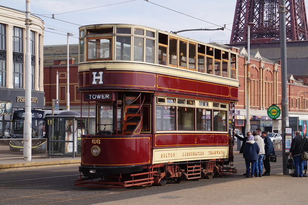 Bolton Corporation Tramway (66) in Blackpool Tony Winward Flickr