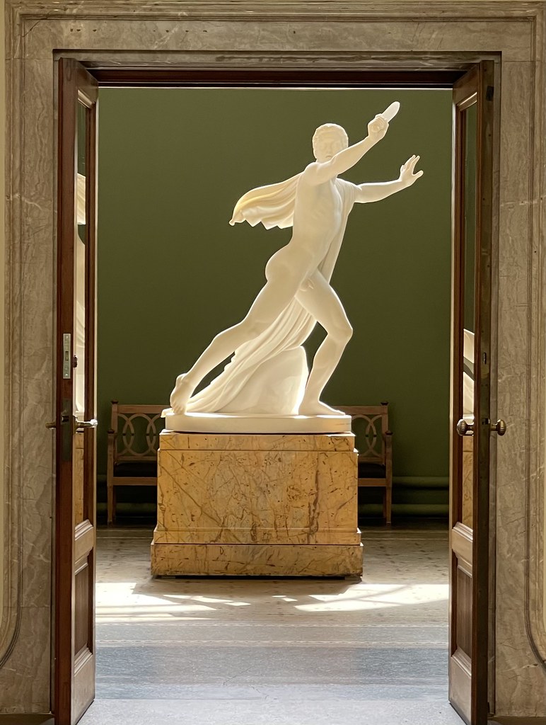 Orestes. Orestes flees from the Eumenides. Marble, 1887. B… Flickr