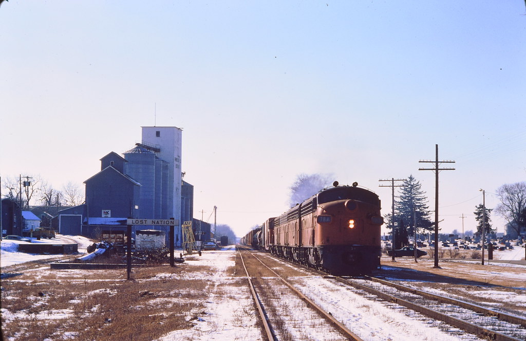 Milwaukee Rd Funits at lost Nation Iowa 1980 We go back t… Flickr
