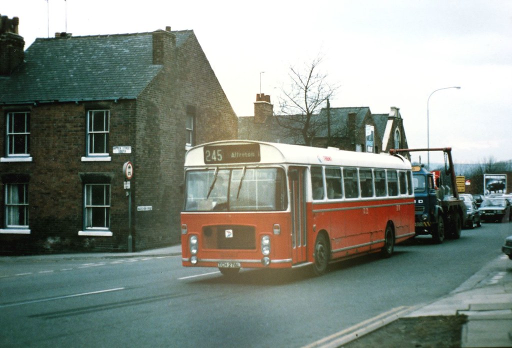 Trent Bus, Markham Road, Chesterfield, c 1970 Paul Greenroad Flickr