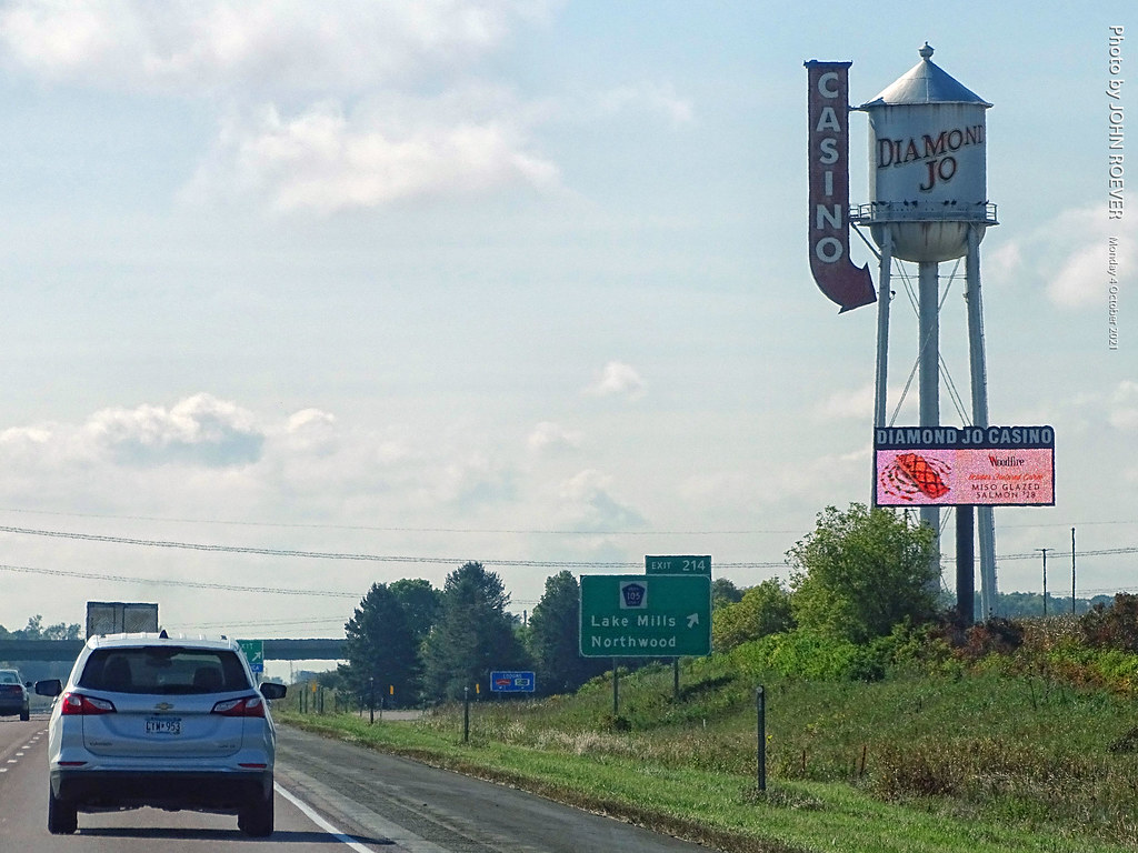 I35 South approaching Diamond Jo Casino, 4 Oct 2021 Flickr