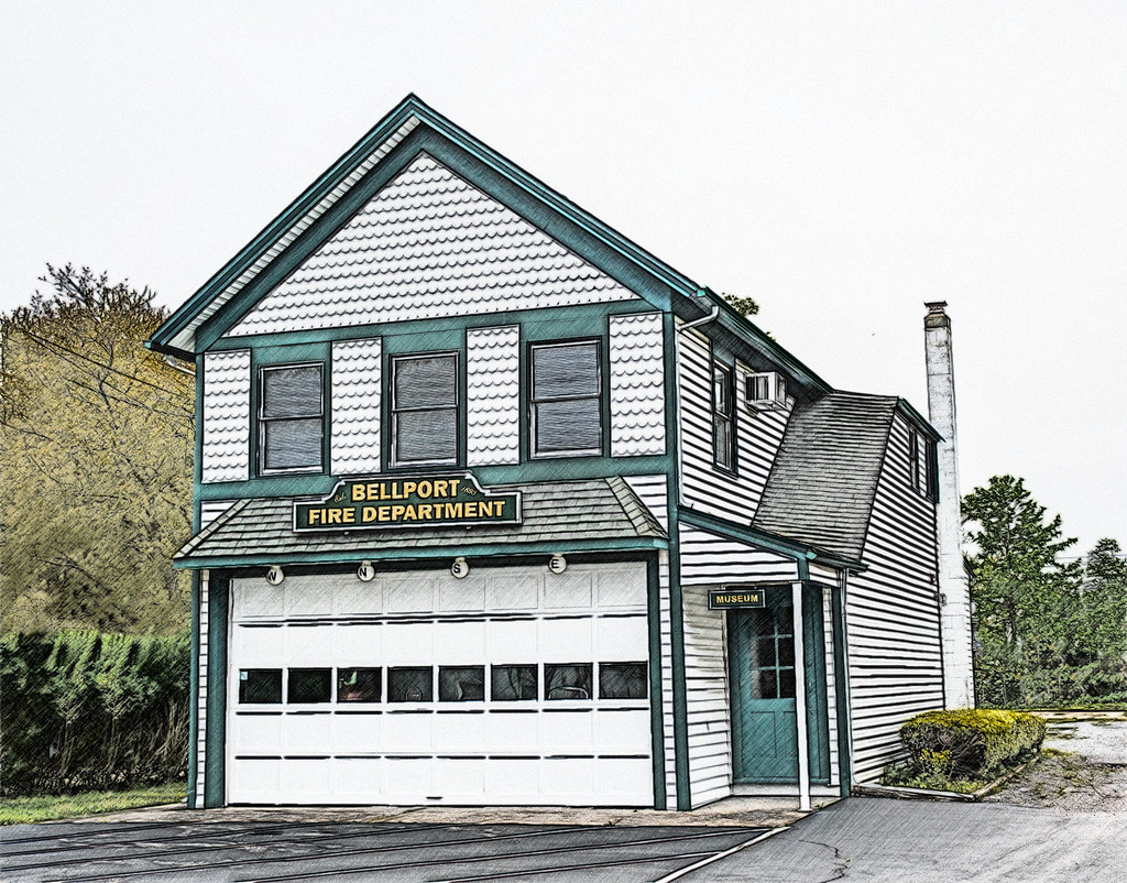 Bellport Fire Dept. The original Bellport Fire House was b… Flickr