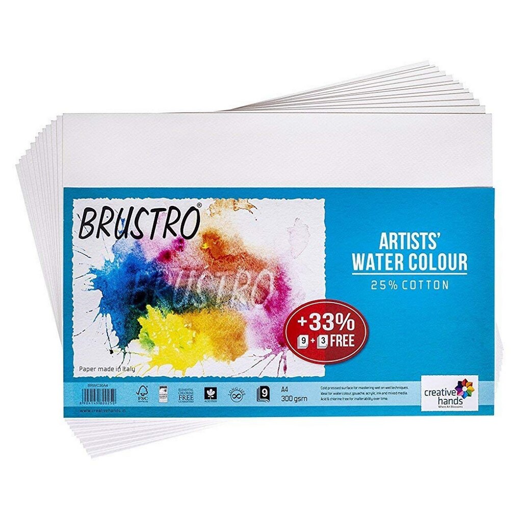 Brustro Watercolour Paper 25 Cotton 300 GSM A3/ A4/… Flickr