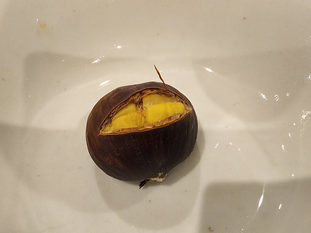 Easy Peel Sawyer Road Chestnuts scored across the grain,… Flickr