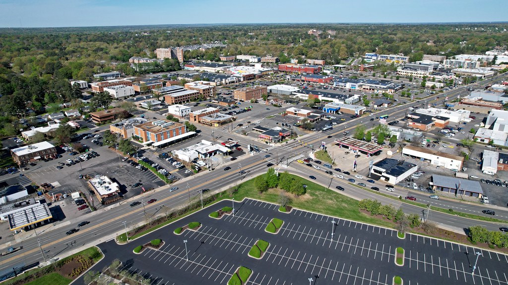 West Broad Street at Staples Mill Road [02] Aerial view of… Flickr