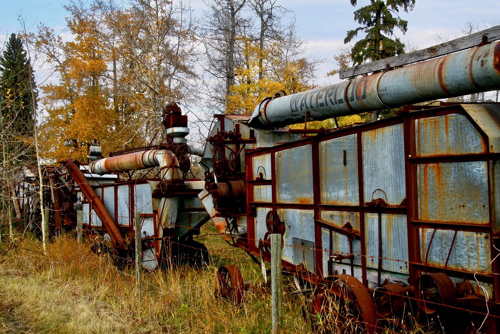Old Threshing Machines Leslieville, Alberta emrld_cicada Flickr
