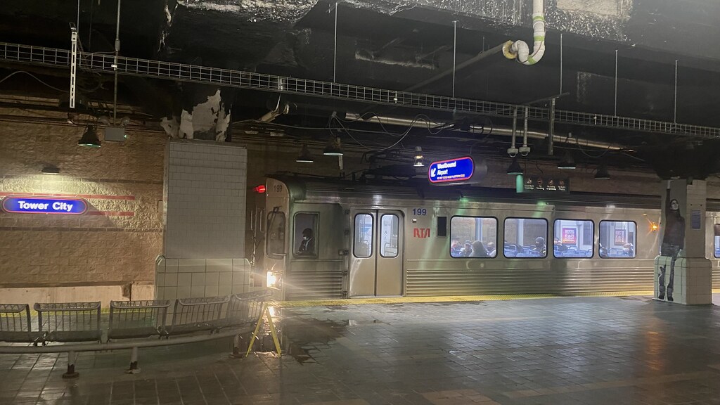 In the bowels of Tower City Spartan decor at the RTA Red L… Flickr