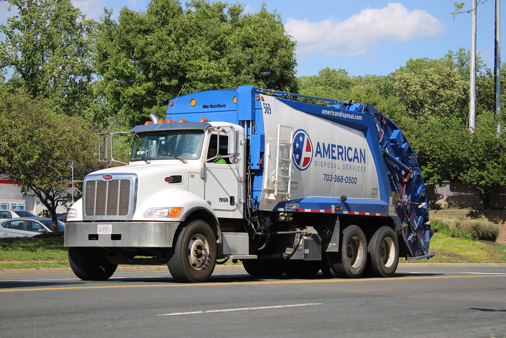 American Disposal truck 569 Peterbilt 348 Mcneilus RL Flickr