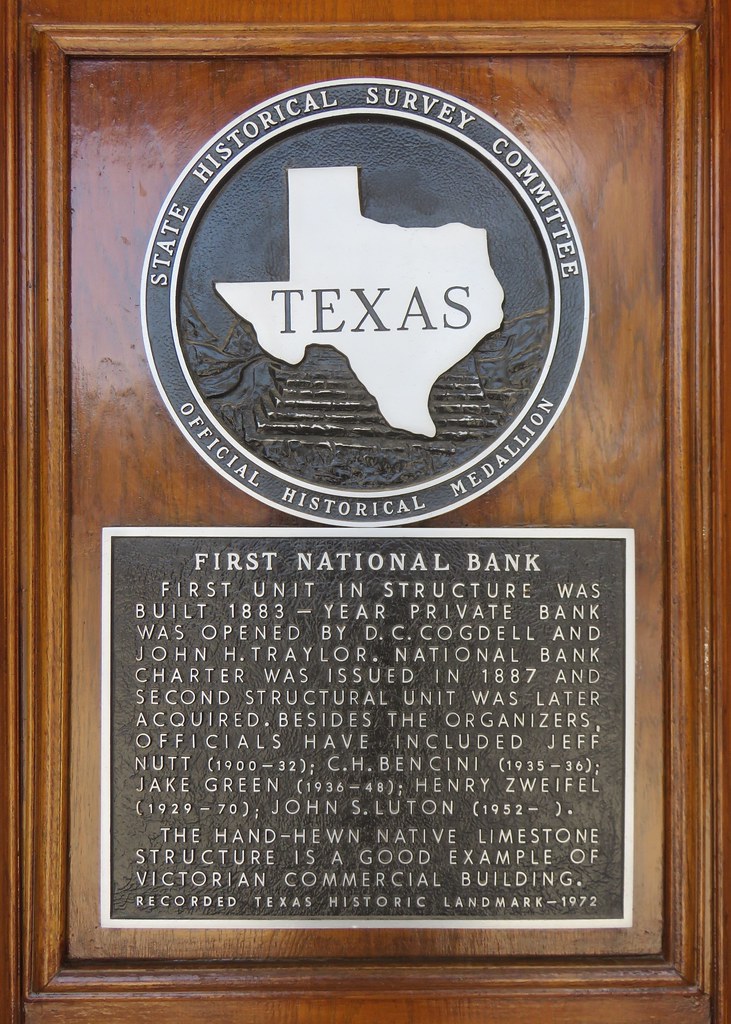 First National Bank Marker (Granbury, Texas) Located on th… Flickr