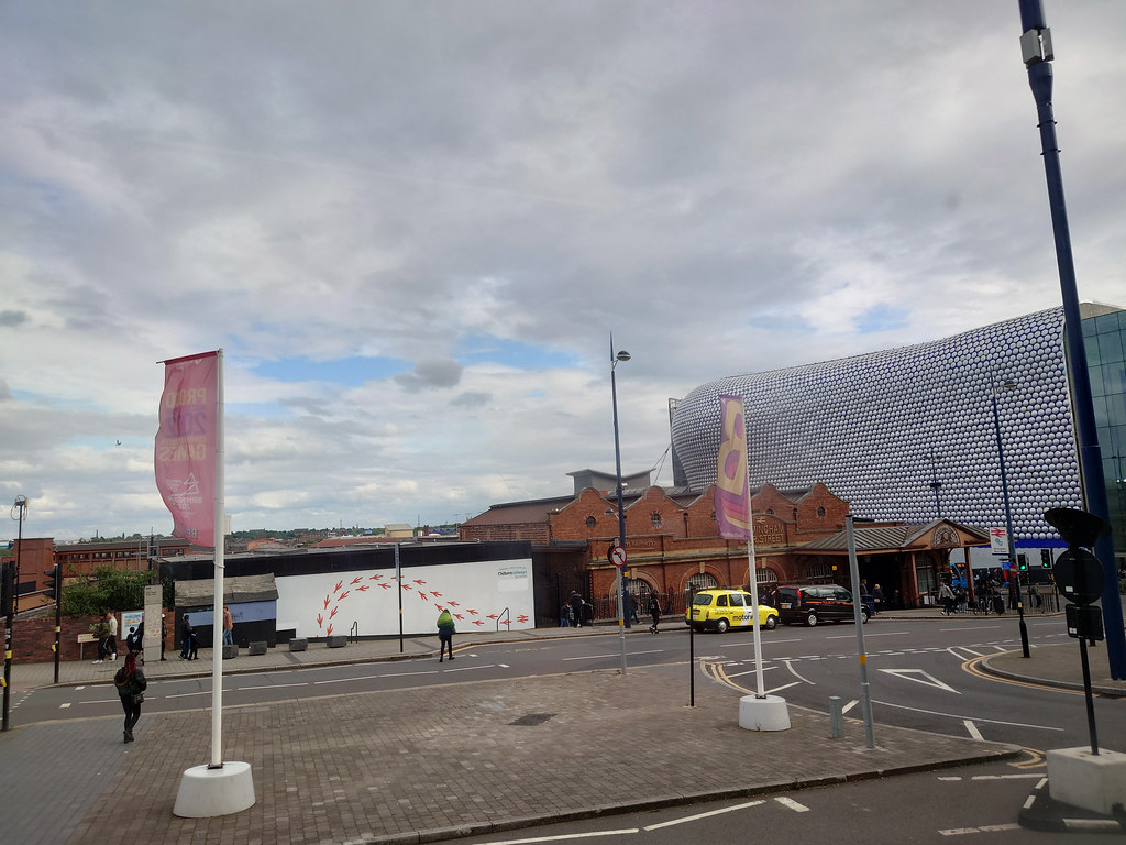 Birmingham Moor Street and a part restored Selfridges at the Bullring