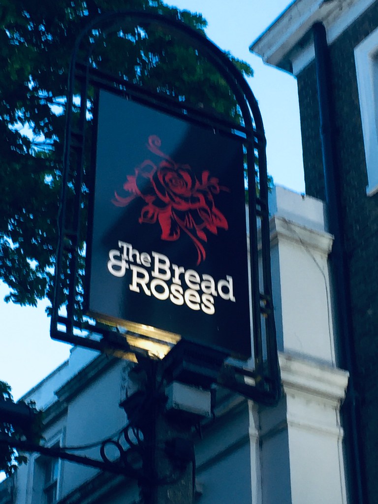 Pub sign The Bread and Roses Pub and theatre in Clapham Flickr
