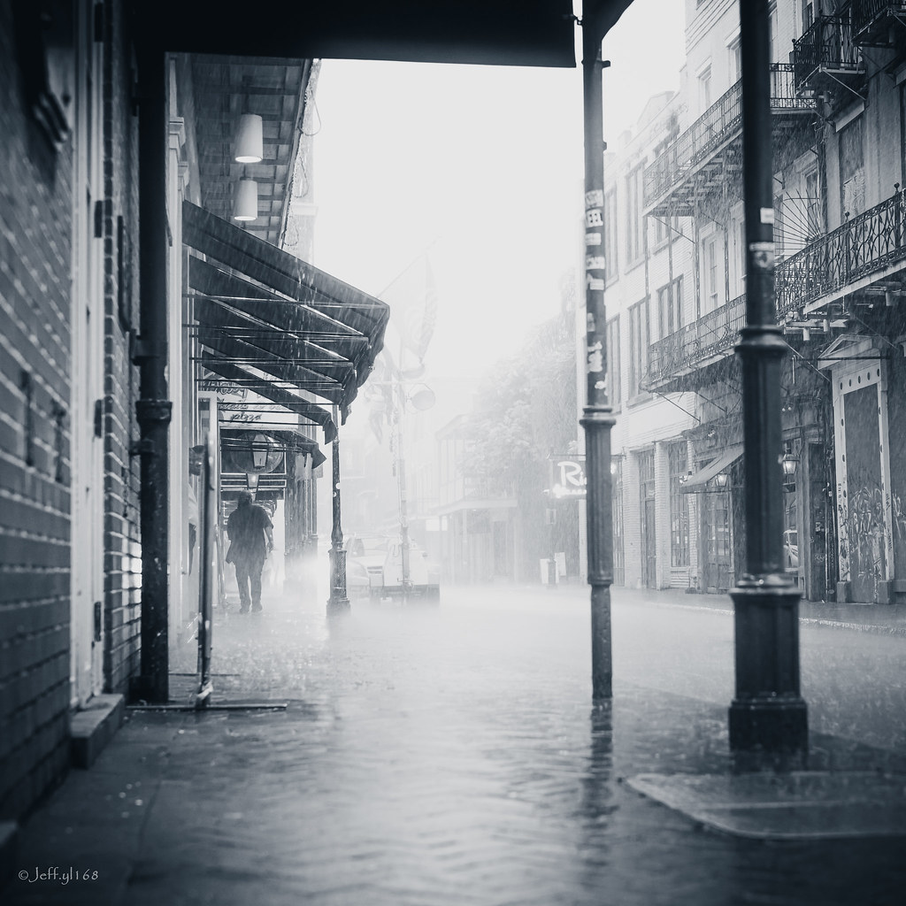 Rain in Bourbon Street, New Orleans YL168 Flickr