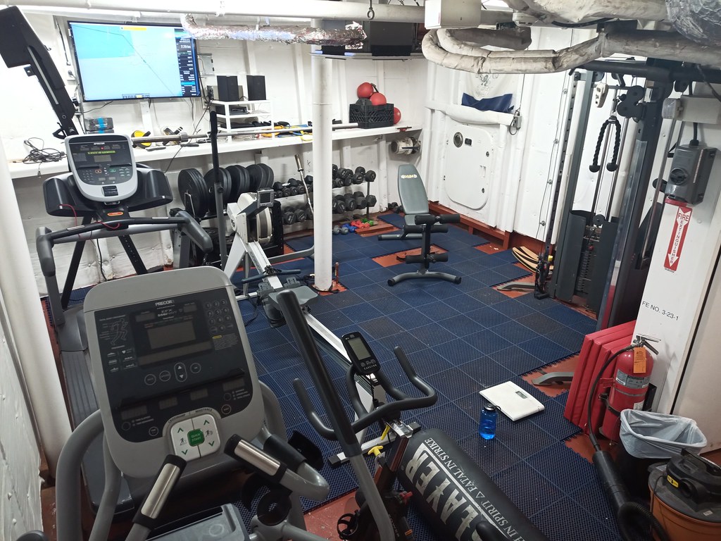 Ship's gym NOAA Ship Thomas Jefferson pete.holmberg Flickr