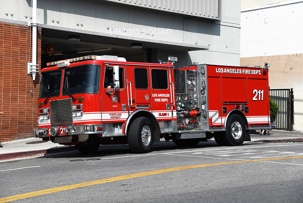 Fire apparatus Los Angeles Fire Department (LAFD) KME Engi… Flickr