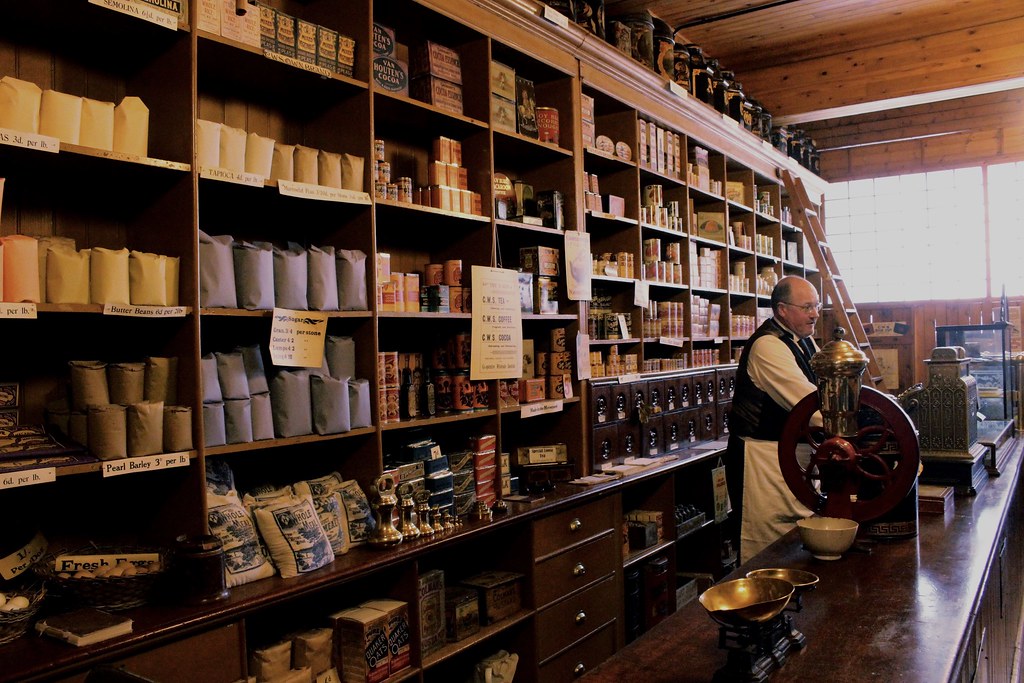 Beamish Museum Not too much variety for sale in 1900. col gregg