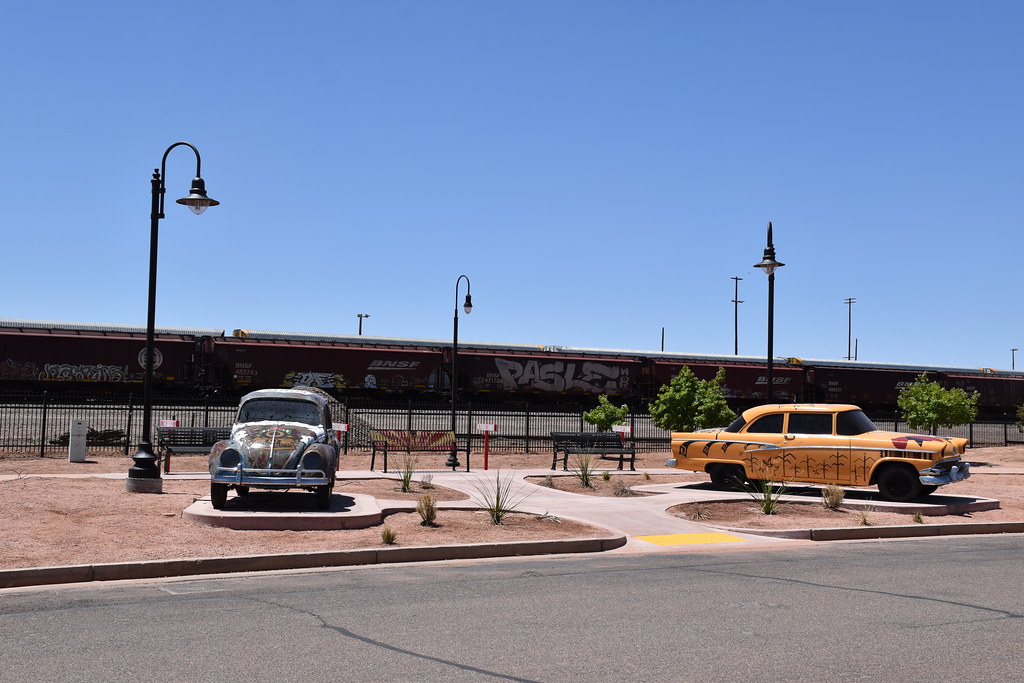 Winslow, AZ HGTV Art Car project at Winslow Station roger.slagle