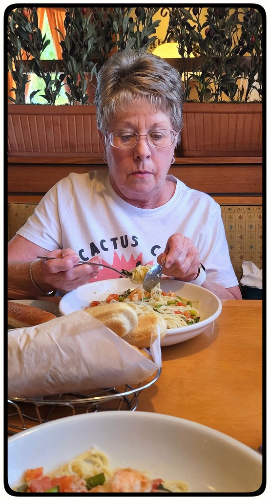 Serious Pasta Lunch at Olive Garden in Yuma. AZEddy Flickr