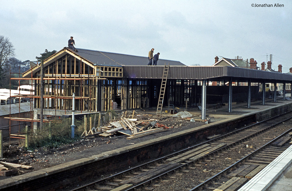 Ballymena "new" station March 1980 The view from the wat… Flickr