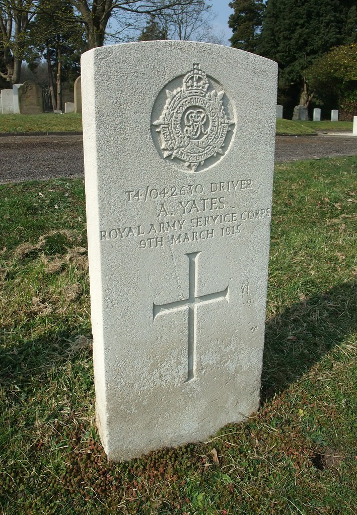 Driver A. Yates Aldershot Military Cemetery, Hampshire. Na… Flickr