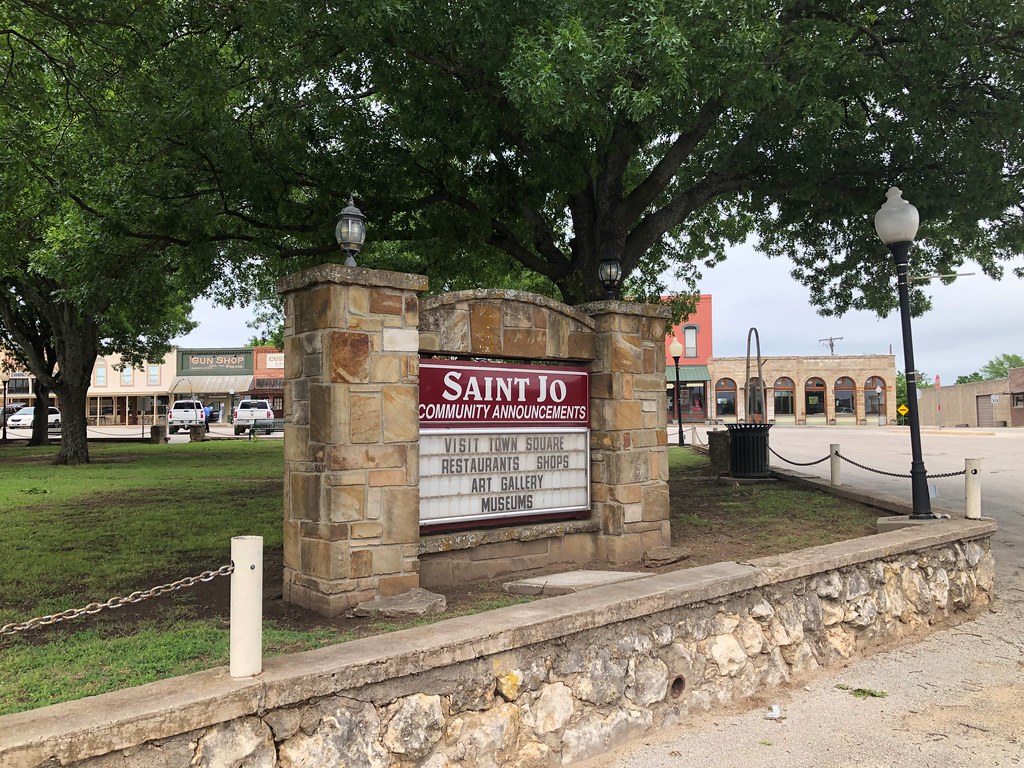 Saint Jo, Texas Community Announcement Sign Austin Dodge Flickr