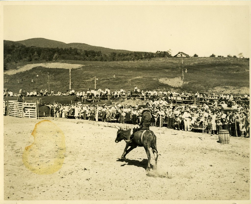 bull riding, timberlane ranch, east jewett Mountain Top Historical