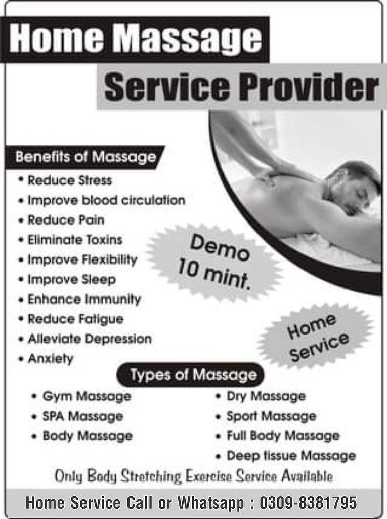 Lahore Massage Service at Your Door / Home Full Body Massa… Flickr