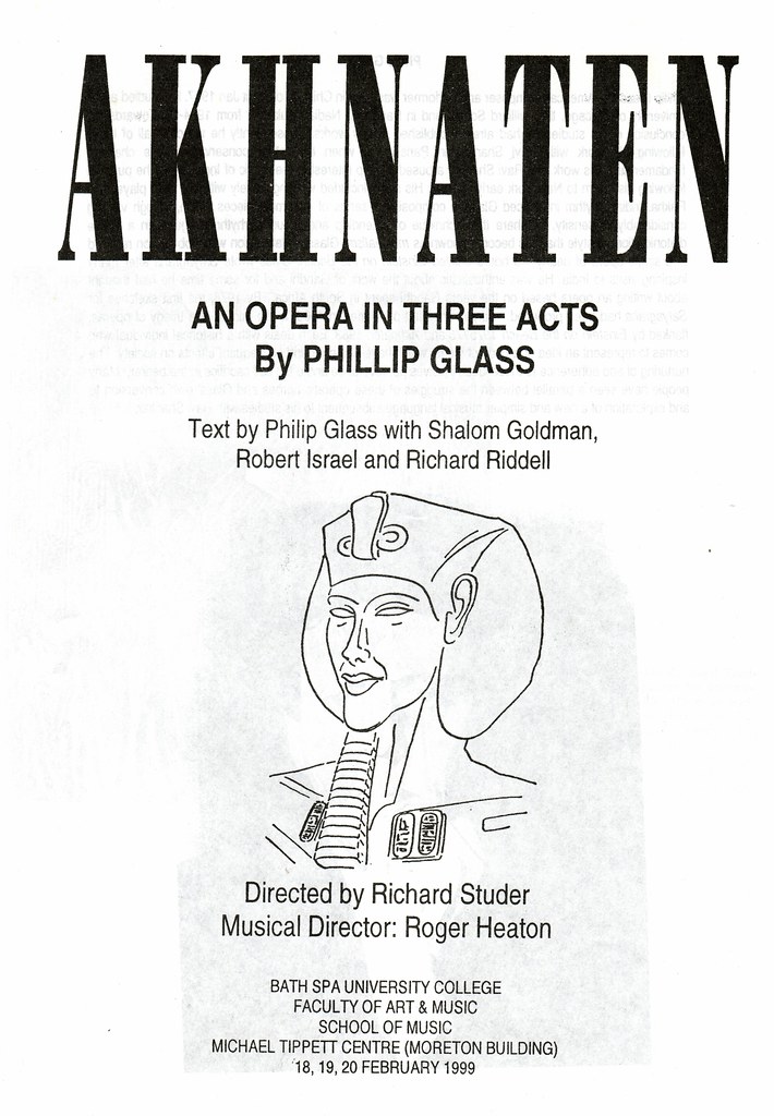 Akhnaten A remarkable production of Philip Glass's opera b… Flickr