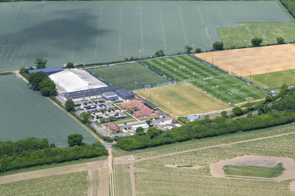 Aerial image Norwich FC Colney training ground or Lotus
