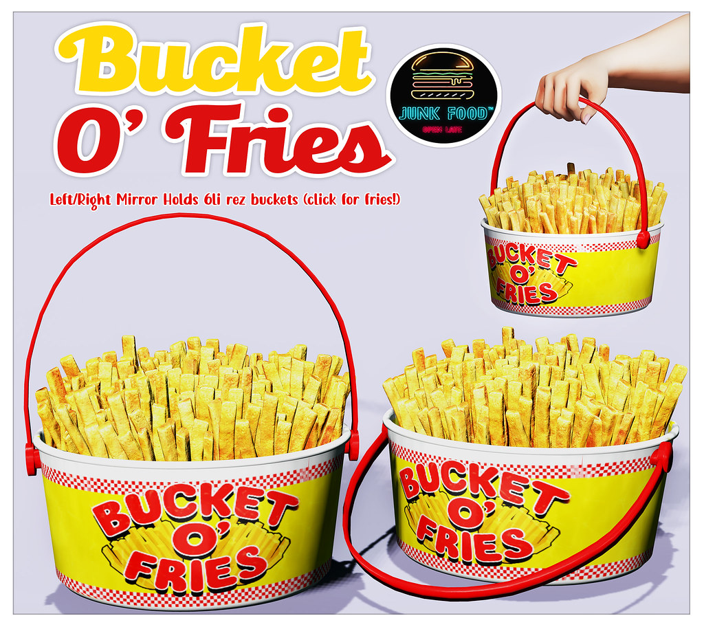 Junk Food Bucket O Fries AD Bento held Left/Right bucket… Flickr