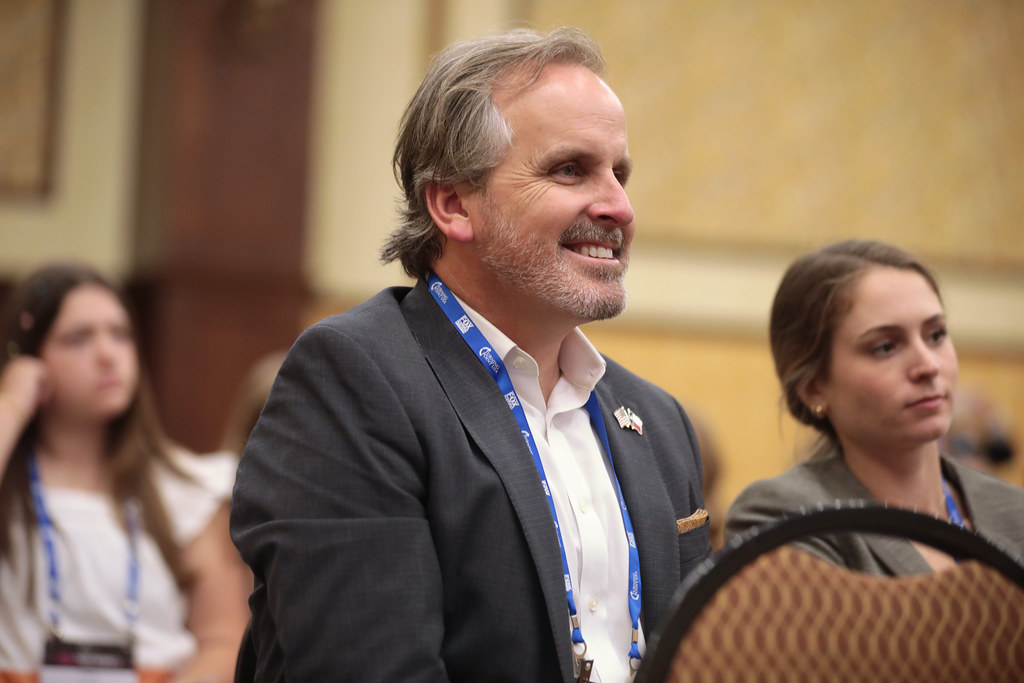 Bryan Hughes Texas State Senator Bryan Hughes speaking wit… Flickr