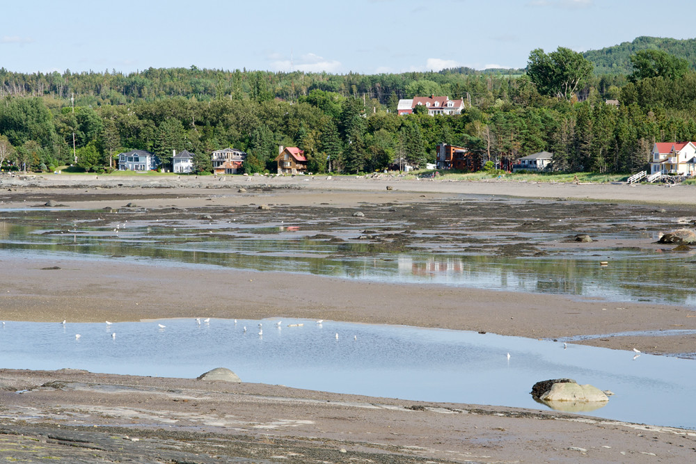 L'embouchure de la rivière Hâtée à marée base. Gaétan Lefebvre Flickr