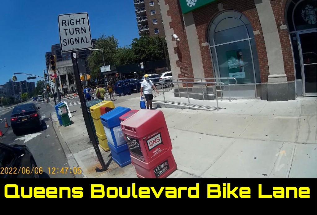 Queens Boulevard Bike Lane 6 June 2022, westbound to 108th… Flickr