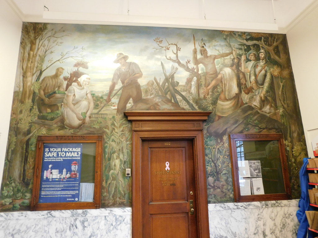 Arlington, Massachusetts Post Office Mural New Deal mural … Flickr