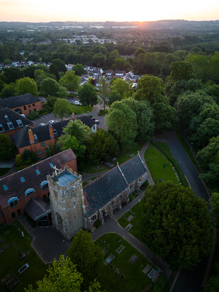 DJI_0133 St Peters Church, Redditch. ABJ73 Flickr