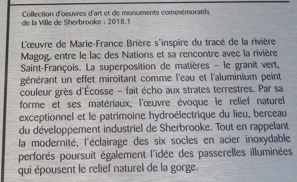 Fragments d'eau en rivière (MarieFrance Brière, granit, a… Flickr