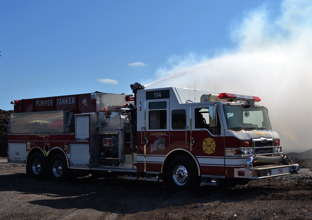 Caledonia, NY Mulch Pile Fire on River Road Flickr