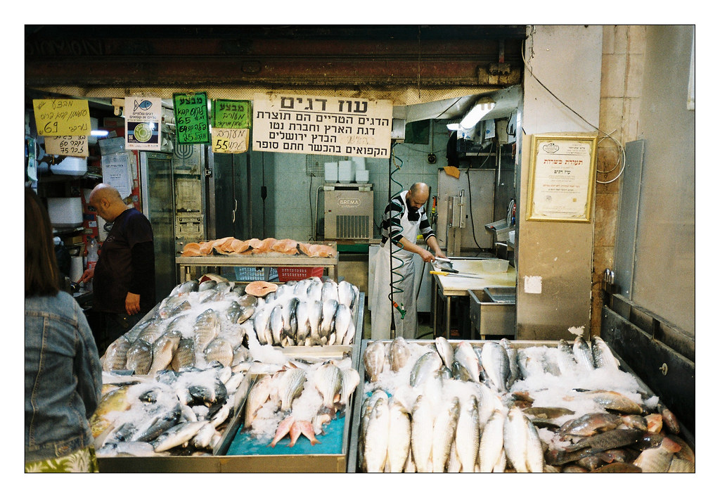 Jerusalem Fresh Fish seller Mahane Yehuda Market , Jerusal… Flickr