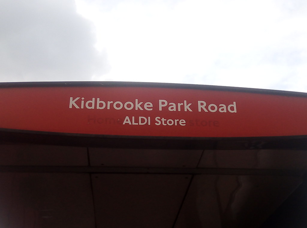 Kidbrooke Park Road Bus Stop 53726 U can see marks of whe… Flickr