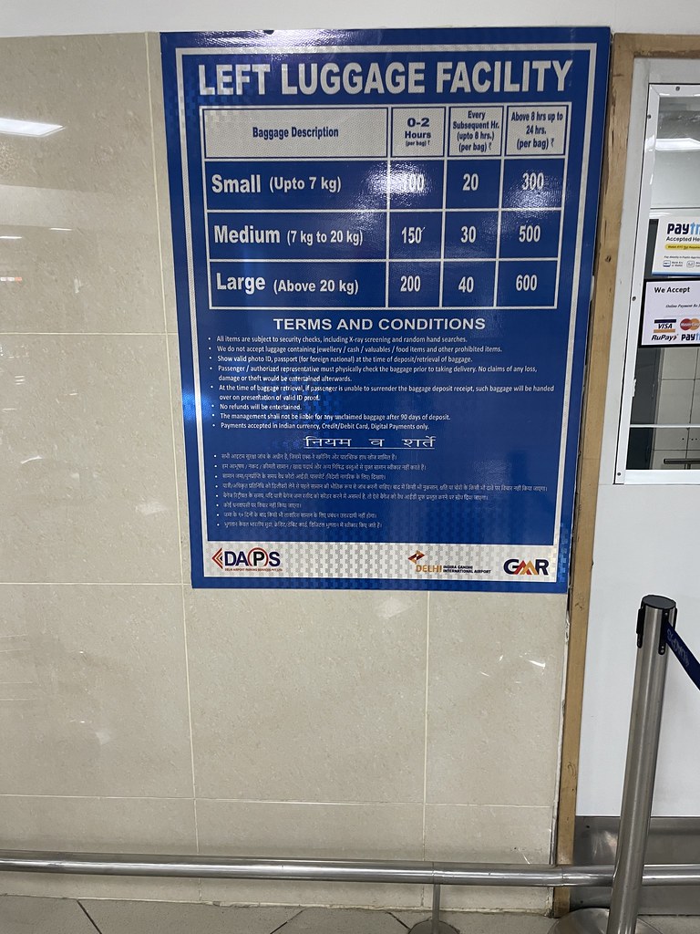 Cloak room at Metro building in front of T3 Rahul Anand Flickr