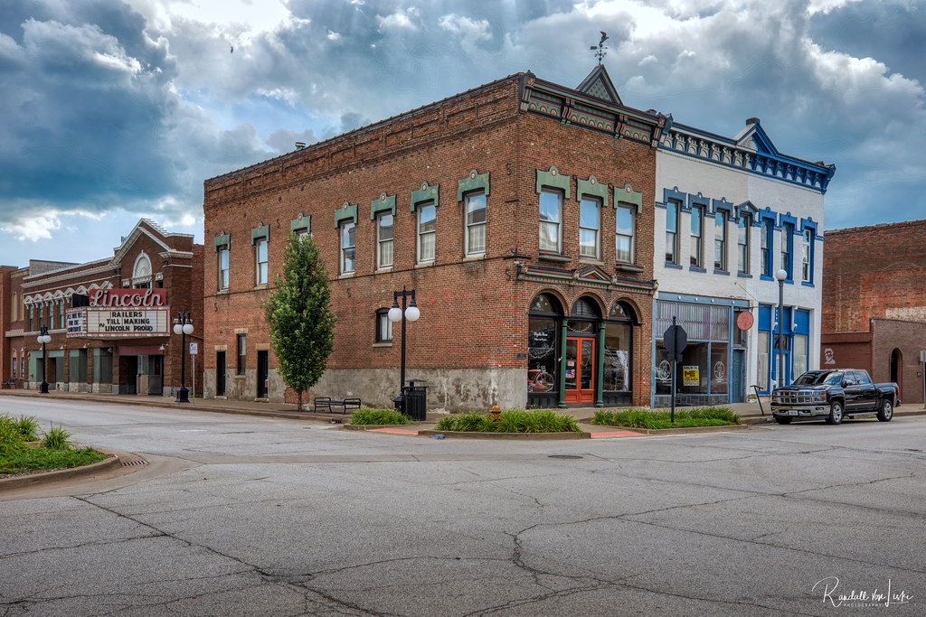 Old Commercial Buildings & Theatre, Lincoln, Illinois a photo on
