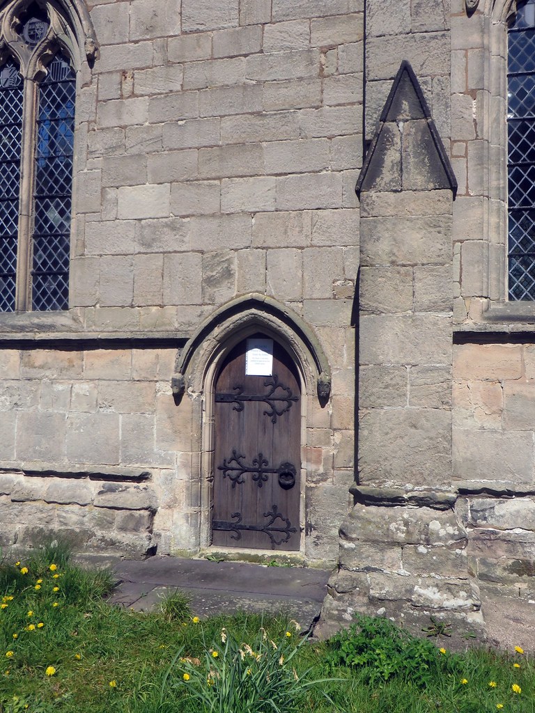 Longford Derbyshire South door into the 12c chancel Chur… Flickr