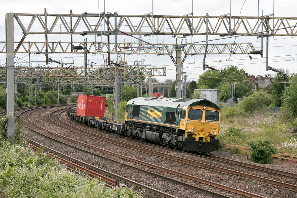 66516 Queensville Curve, Stafford Freightliner class 66 No… Flickr