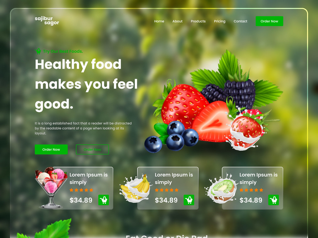 Foods Selling page Design Figma Foods Selling page D… Flickr