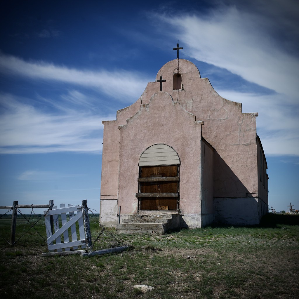 Pink Church on U.S.2 Near Harlem, Montana on U.S.2 Lee Davis Flickr