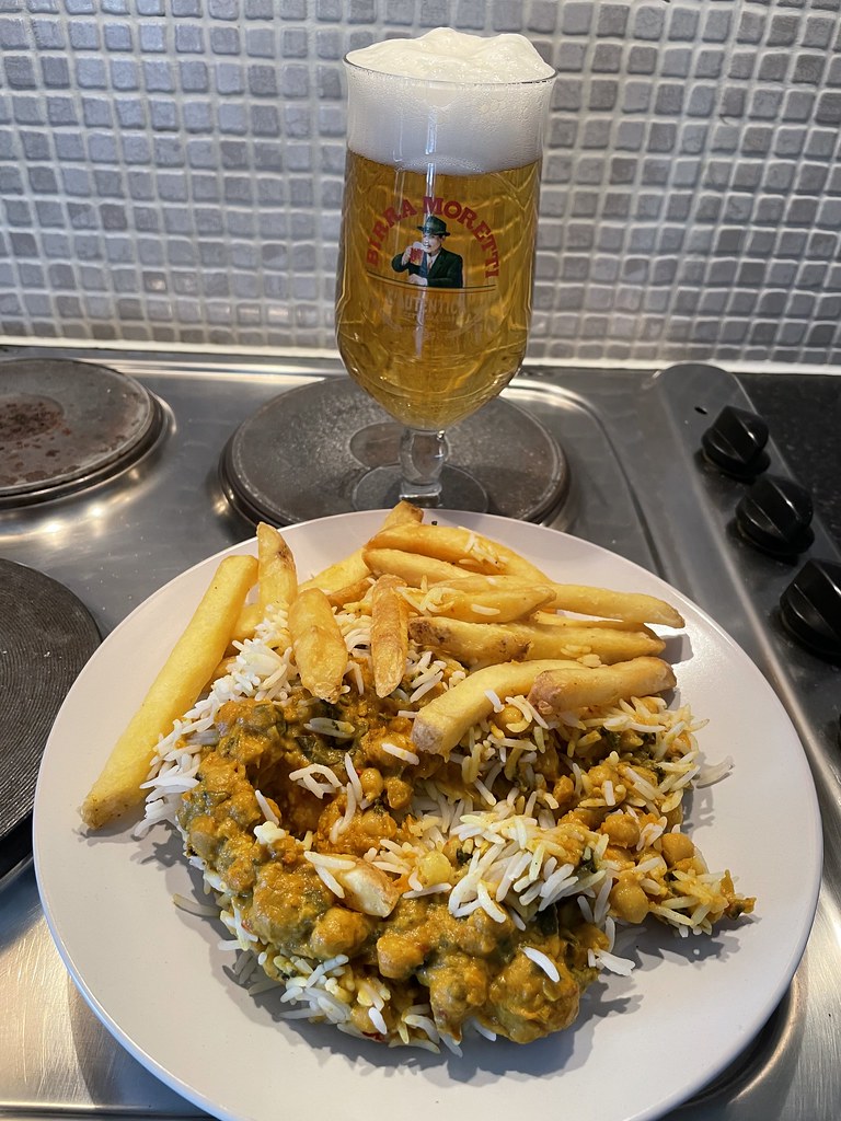 Chickpea Curry Chickpea curry with Moretti Flikrman Gaz Flickr