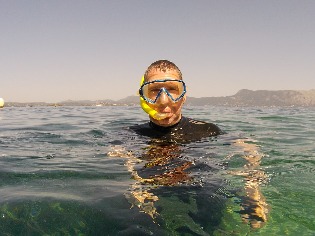 Me snorkeling in the Med, Island of Corfu/Greece Wearing m… Flickr