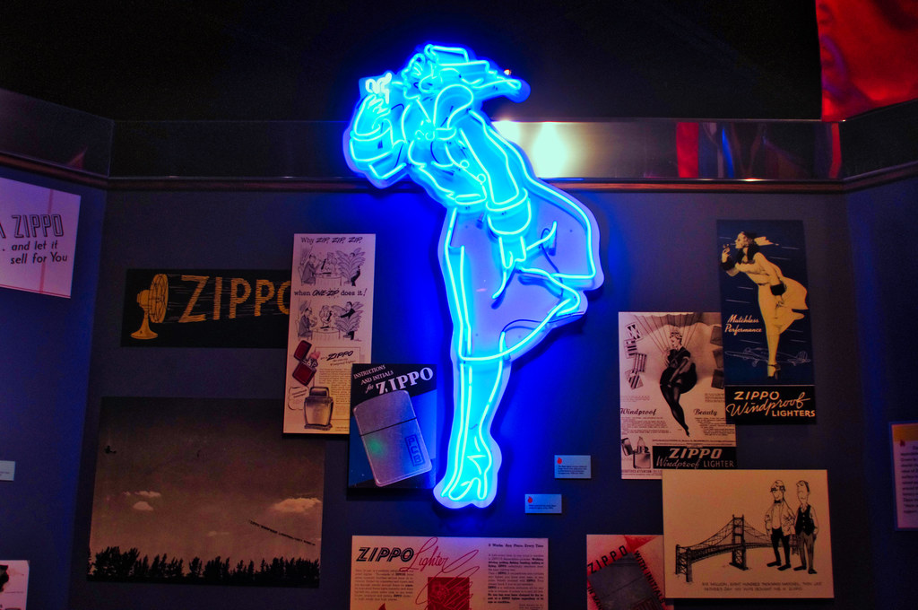 Wonderful old neon Zippo sign, Zippo & Case Museum, Bradfo… Flickr