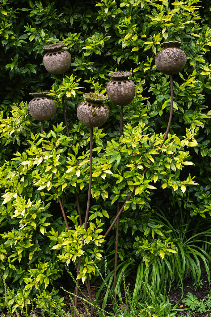 A wrought and cast iron garden ornament at Threave Gardens… Flickr