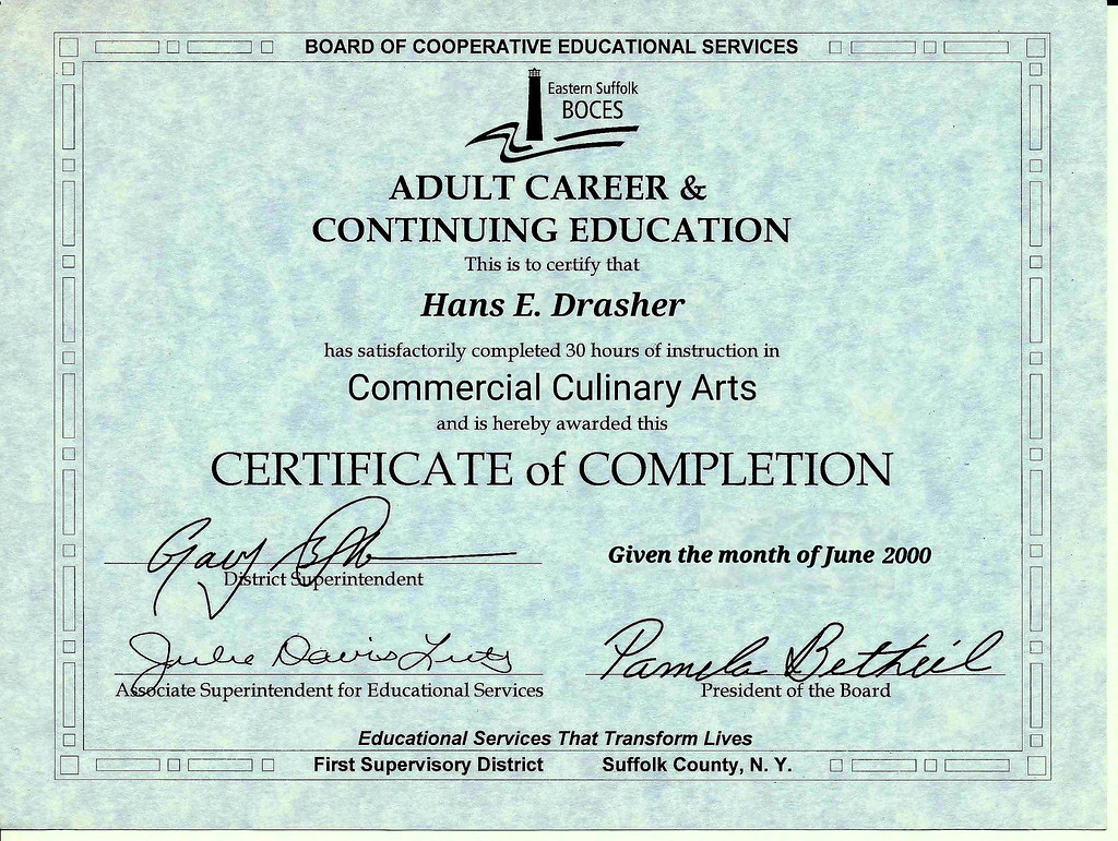 Commercial Culinary Arts Certification BOCES Culinary Cert… Flickr